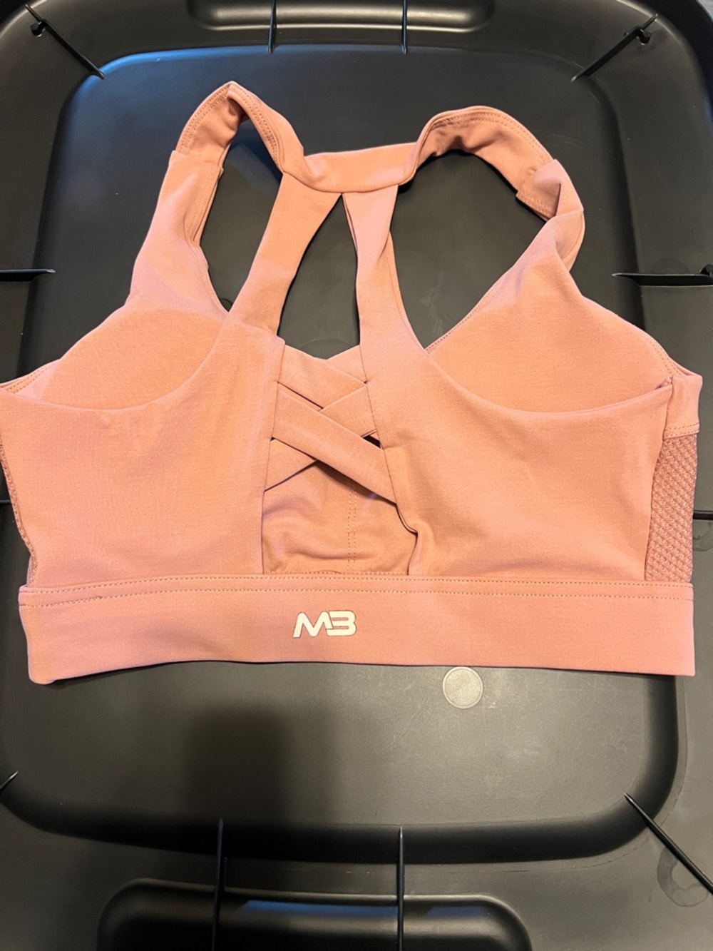 MiniBeast - Women's Dusty Pink Sports Bra - Racerback Support - Picture 2 of 5